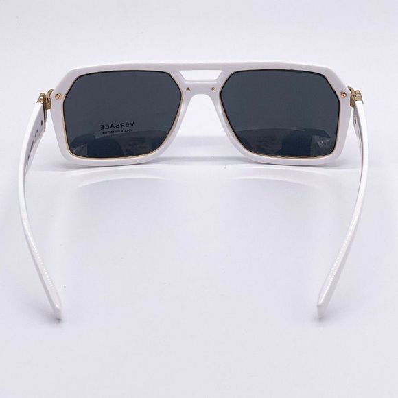New Versace White 58mm Unisex Sunglasses - Picture 5 of 8
